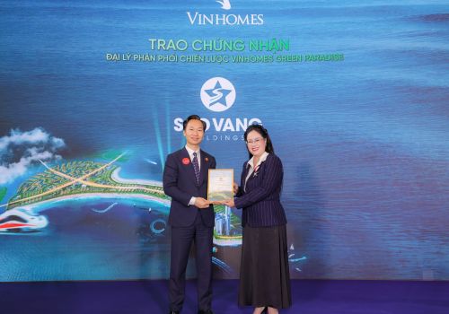 Sao Vàng Holdings - Đại lý phân phối F1 chiến lược dự án Vinhomes Green Paradise Cần Giờ