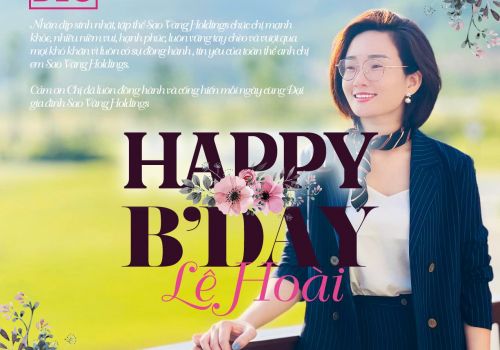 Chúc mừng sinh nhật giám đốc kinh doanh chị Lê Thị Hoài