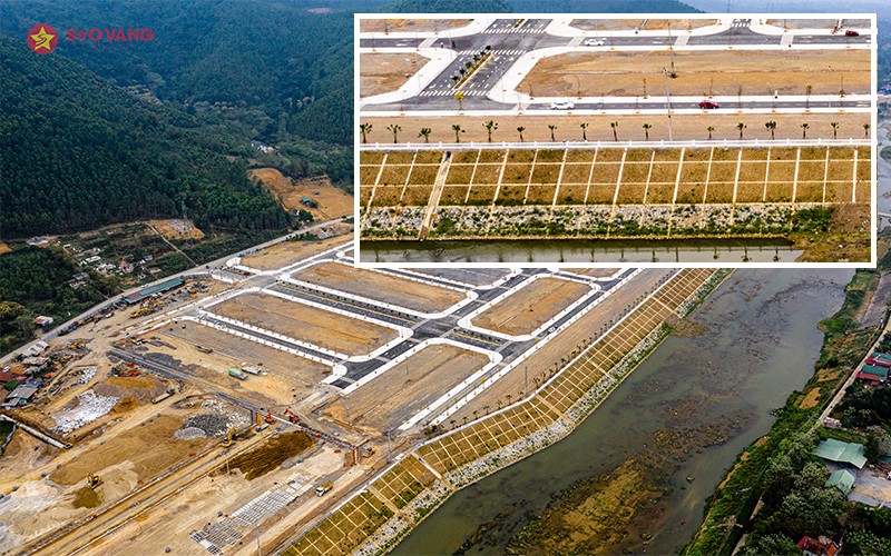 bờ đê xung quanh dự án Thanh Sơn Riverside