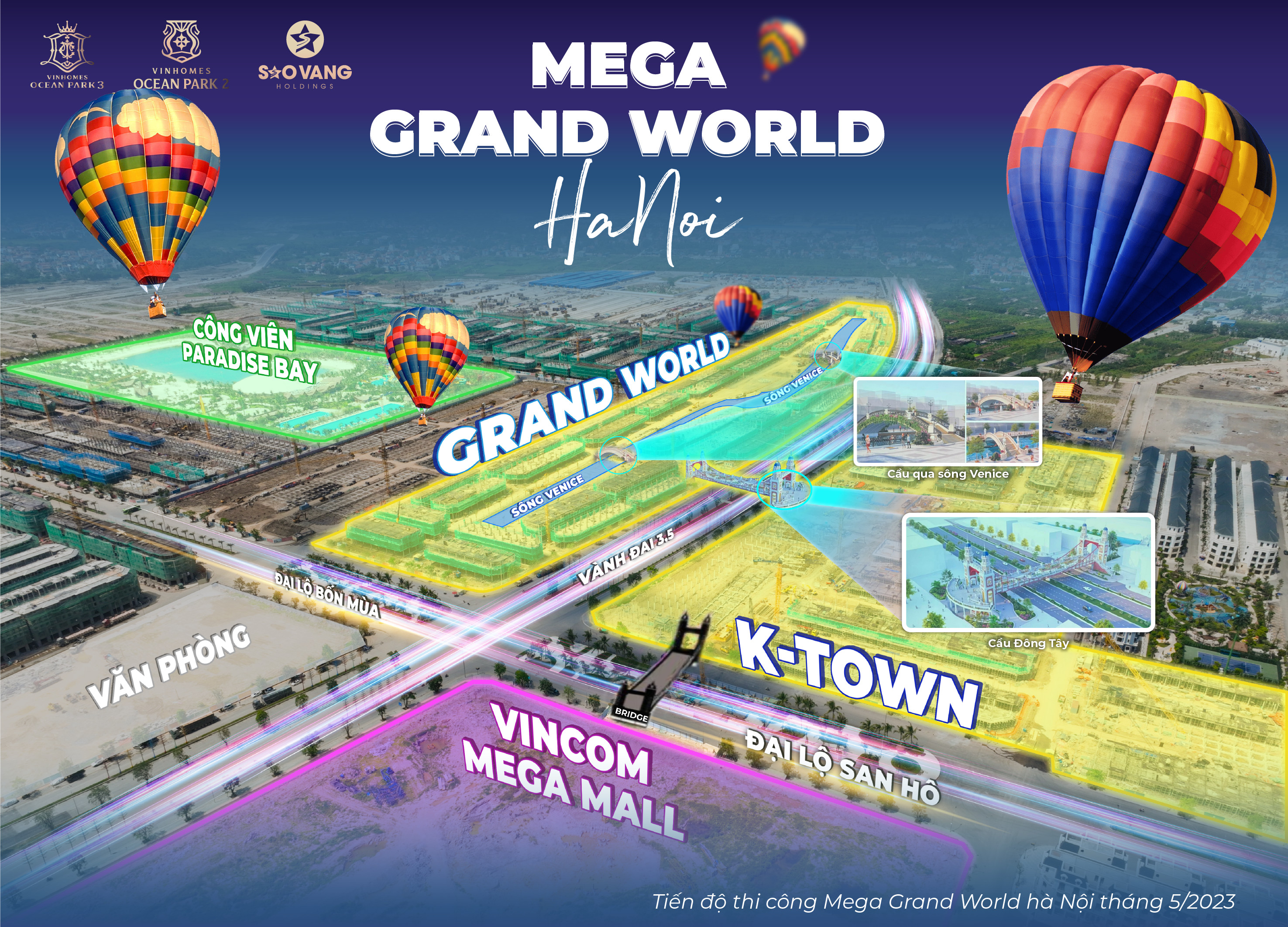 Mega Grand World Hà Nội có vị trí trọng điểm